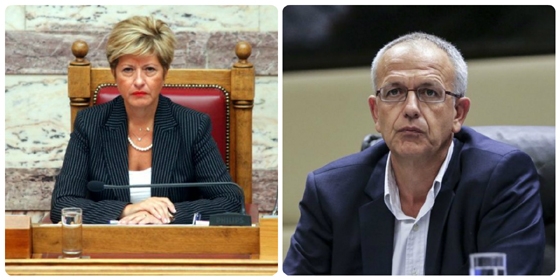 Η Μαρία Κόλλια - Τσαρουχά & ο Πάνος Ρήγας 