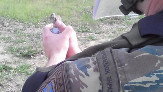 Χειροβoμβίδα εντοπίστηκε σε χωράφι στο Σουφλί.