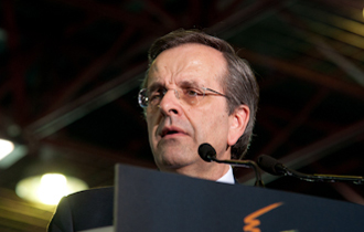 Ο πρόεδρος της ΝΔ Α. Σαμαράς στην Αλεξανδρούπολη.