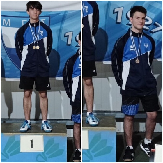 Οι δύο μαθητές με τις ξεχωριστές Πανελλήνιες διακρίσεις.