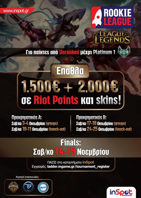 Αγώνες "Rookie League" στο "Inspot" internet cafe.