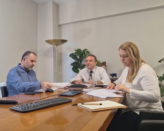 Στιγμιότυπο από την σύσκεψη.