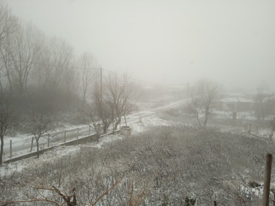 Στα λευκά και ο Έβρος. (φωτ: Μαυροκκλήσι Νίκος Χαλάτσης) 
