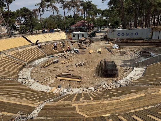 Το νέο ανοιχτό θέατρο 500 θέσεων.