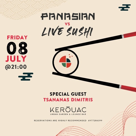 Live cooking με Ασιατικές γεύσεις και sushi στο Kerουac