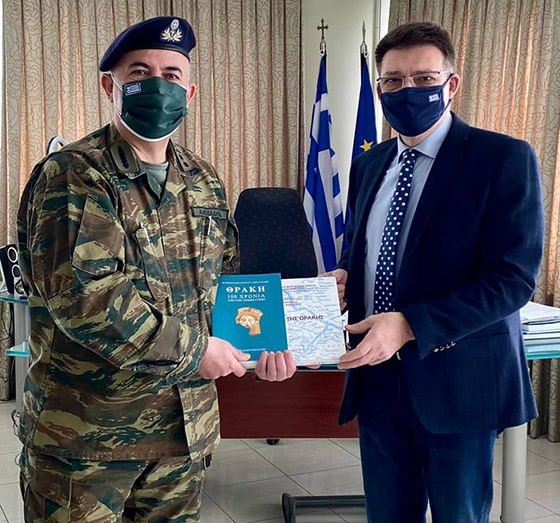 Με τον νέο Διοικητή της XVI Μεραρχίας συναντήθηκε ο Αντιπεριφερειάρχης Έβρου