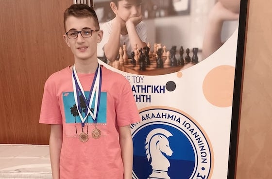 Ο 15χρονος σκακιστής του Εθνικού Μιχάλης Καρακασίδης