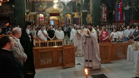 Βραδινή θεία λειτουργία για τους υποψηφίους των πανελληνίων εξετάσεων στην Αλεξανδρούπολη