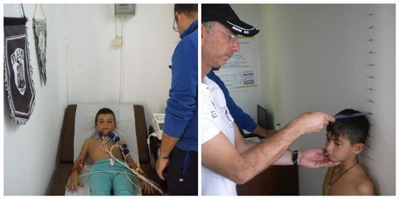 Στιγμιότυπα από τις εξετάσεις.