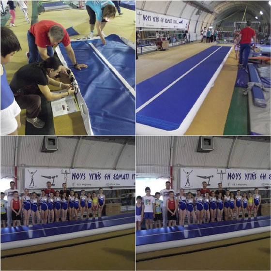 Ακροβατικό διάδρομο τύπου Airtrack (10m x 1.40m x 0.20m.) απέκτησε ο Ο.Ε.Γ.Α.