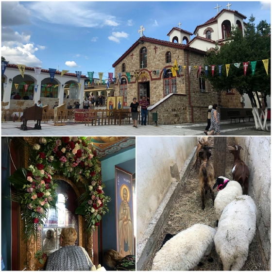 Η εικόνα ανήκε στην Ειρήνη Αμπατζή, κάτοικο του εγκαταλειμμένου Μαΐστρου, που μαζί με τα τρία παιδιά της και τα λιγοστά υπάρχοντά της μετέφερε και την εικόνα, η οποία της είχε δοθεί ως προίκα 