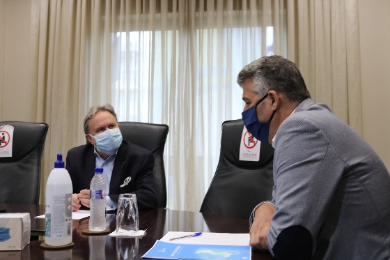 Συναντήθηκε με τον κ. Χριστόδουλο Τοψίδη.