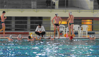 Στιγμιότυπο από την ομάδα της Αλεξανδρούπολης εν ώρα αγώνα.