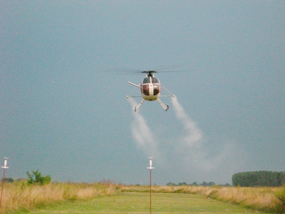 Οι αεροψεκασμοί θα πραγματοποιηθούν σήμερα (δύση - 22:00), εκτός και αν δεν το επιτρέψει ο καιρός.