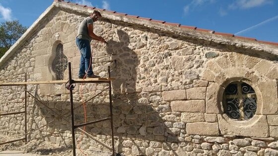Δωρεά ξυλείας από την Ι.Μ. Ιβήρων για τον εξωραϊσμό του Ι.Ναού Χώρας της Σαμοθράκης