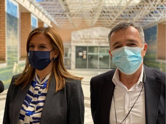 Δηλώσεις από την Υφυπουργό Υγείας κ.Ράπτη και τον Διοικητή του νοσοκομείου Αλεξανδρούπολης κ.Ρούφο.