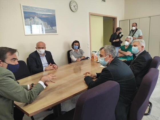 Ο διοικητής του ΠΓΝΑ κ.Ευάγγελος Ρούφος συναντήθηκε με τον Μαργαρίτη Σχοινά εχτές, ημέρα Παρασκευή.