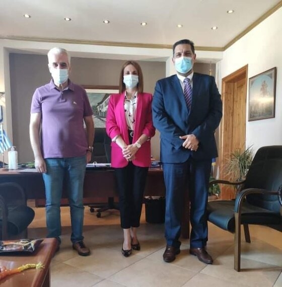 Ο Δήμαρχος Σουφλίου κ. Καλακίκος συναντήθηκε με στελέχη της τράπεζας Eurobank.