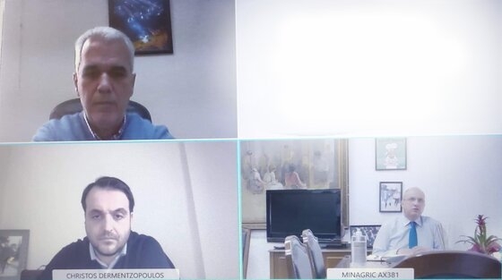 Ολοκληρώθηκε με μεγάλη επιτυχία η τηλεδιάσκεψη με τον Υφυπουργό Αγροτικής Ανάπτυξης και Τροφίμων κ.Οικονόμου Ιωάννη.