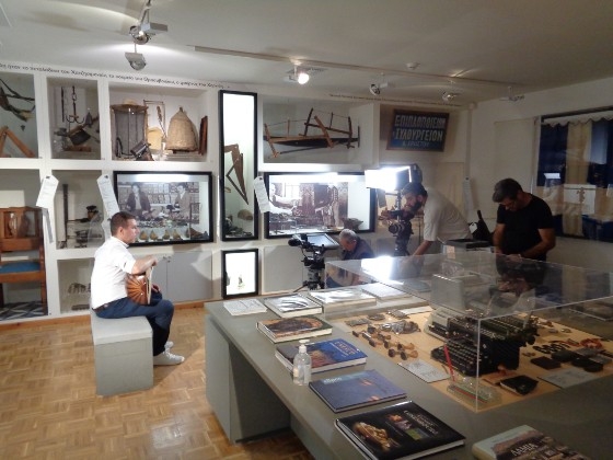 Στιγμιότυπο από τα γυρίσματα.